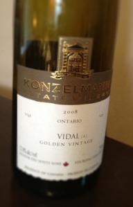 Konzelmann Estate Winery 2008 Golden Vintage Vidal